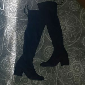 Dark brown knee highs